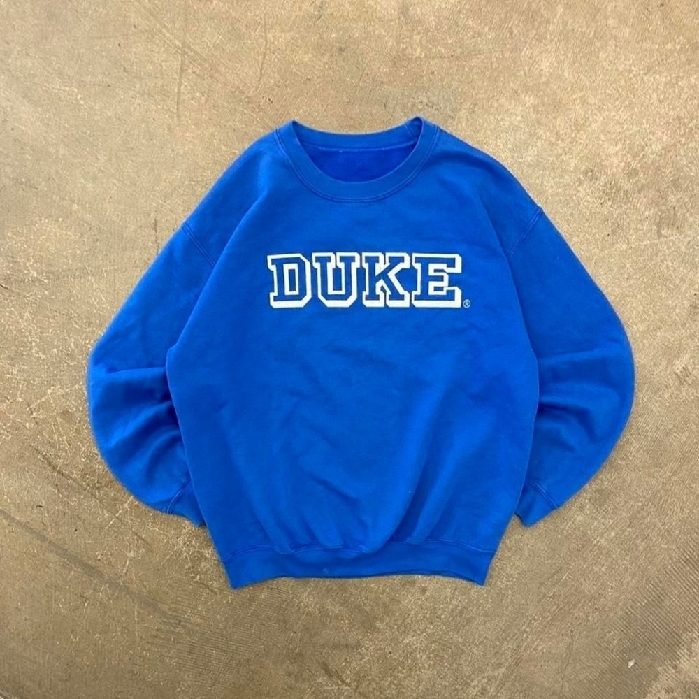 Vintage Duke Blue Devils 90s College Crewneck Sweatshirt Size Large